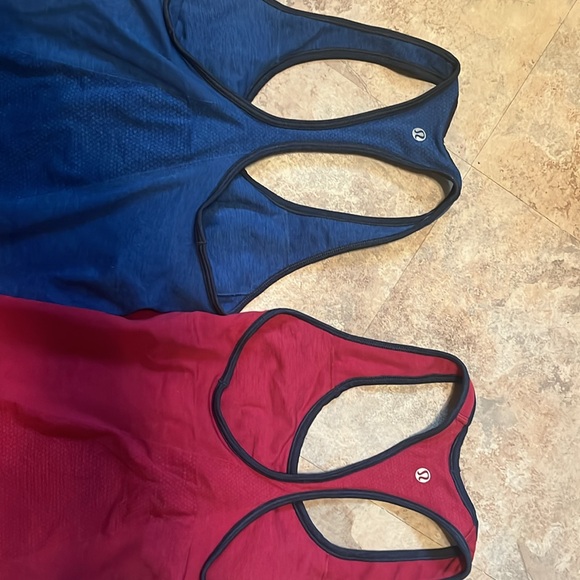 Lululemon tank top bundle blue and pink - Picture 2 of 4